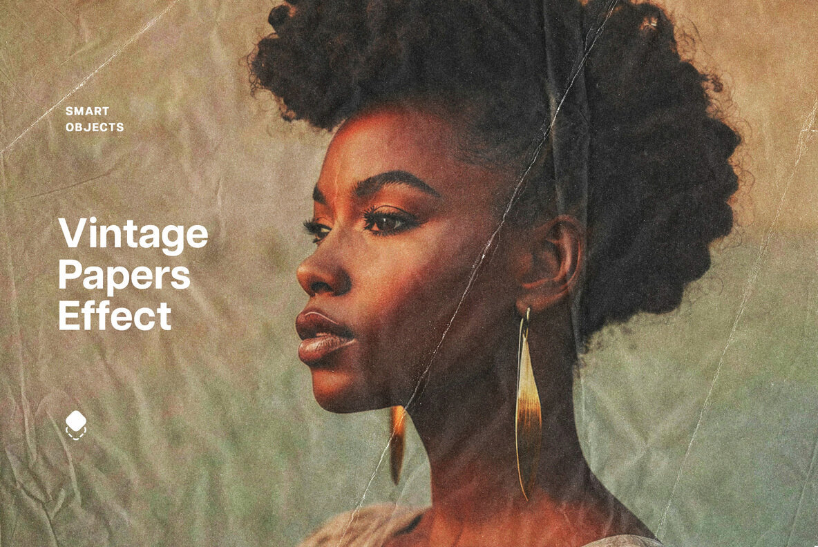 Vintage Crumpling Paper Photo Effect 1