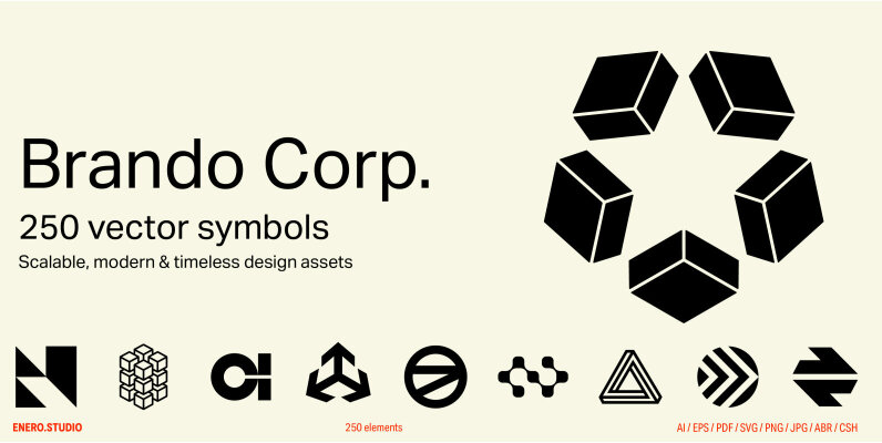 Brando Corp    250 Vector Symbols