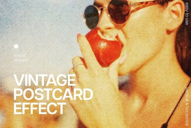 Vintage Postcard Photo Effect
