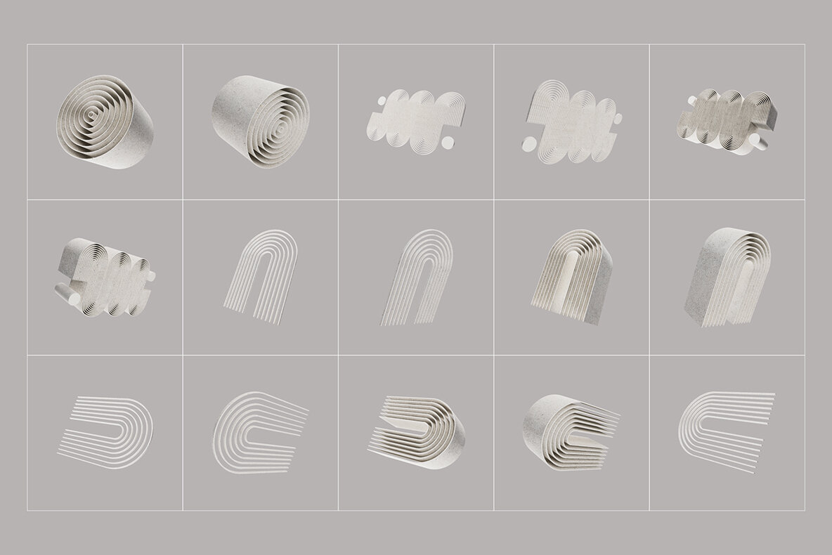 180 Modern Natural 3D illustrations 4