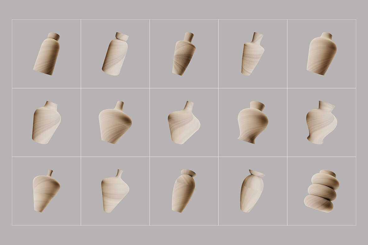 180 Modern Natural 3D illustrations 8