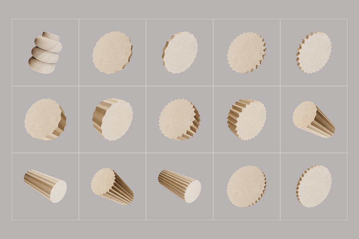 180 Modern Natural 3D illustrations 10