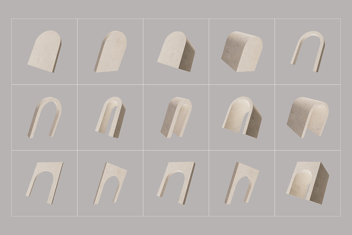 180 Modern Natural 3D illustrations 13