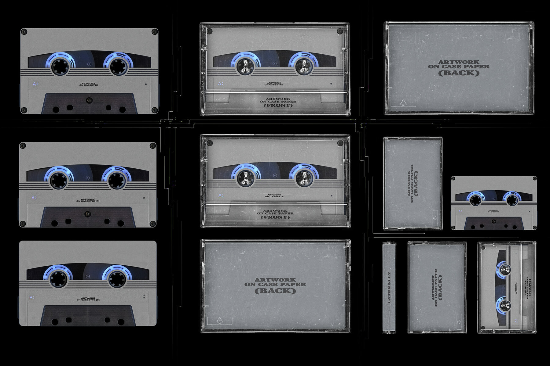 Cassette tape mockups vol 1 3