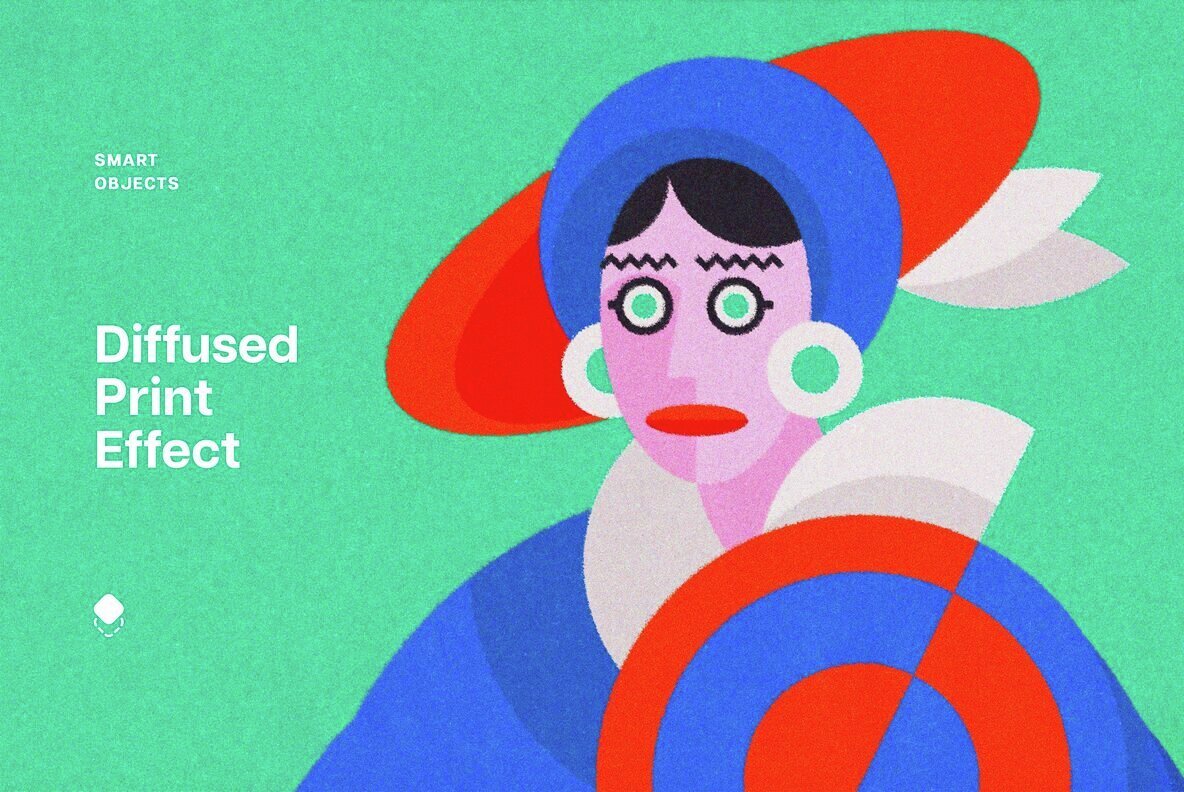 Diffused Print Design Effect 1