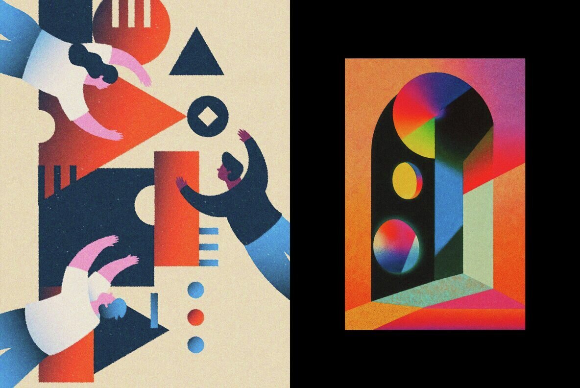 Diffused Print Design Effect 2