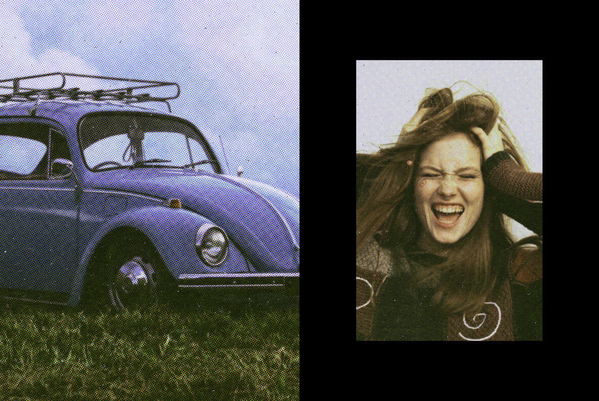 Vintage Halftone Magazine Photo Effect 6