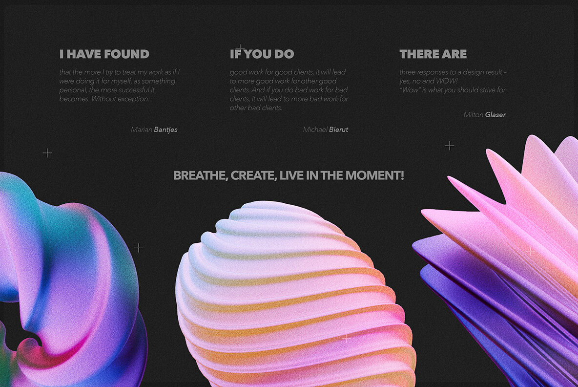 Y2K 3D Geometric Shapes Collection 5