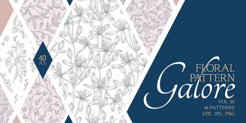 Floral Pattern Galore Vol 02