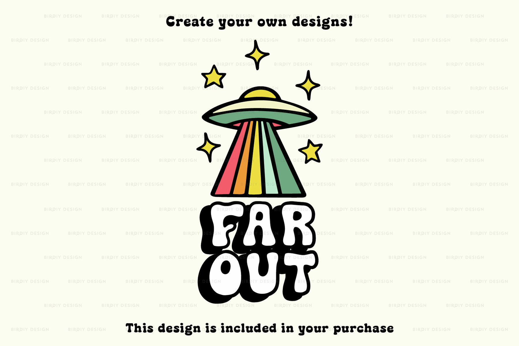 Psychedelic Retro Hippie Icons and Lettering 7