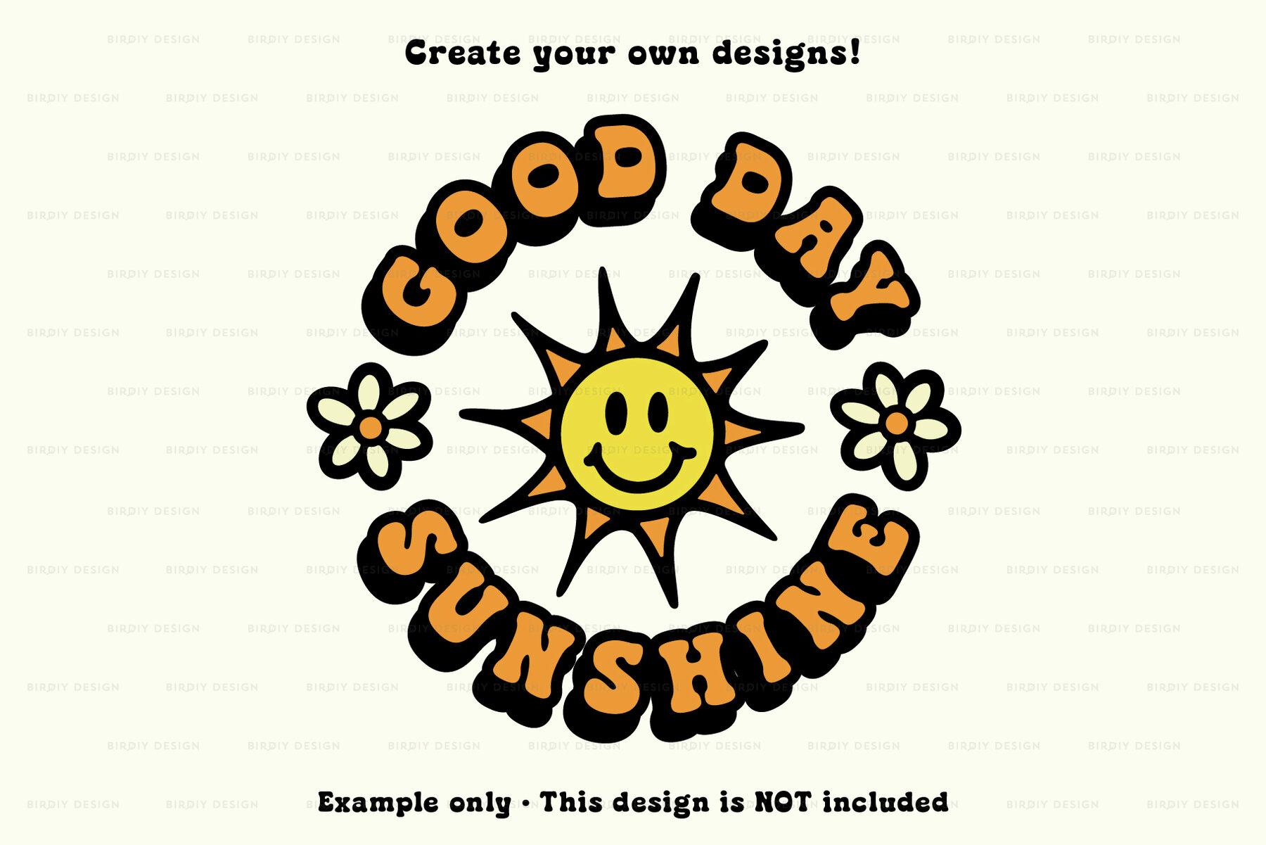 Psychedelic Retro Hippie Icons and Lettering 8