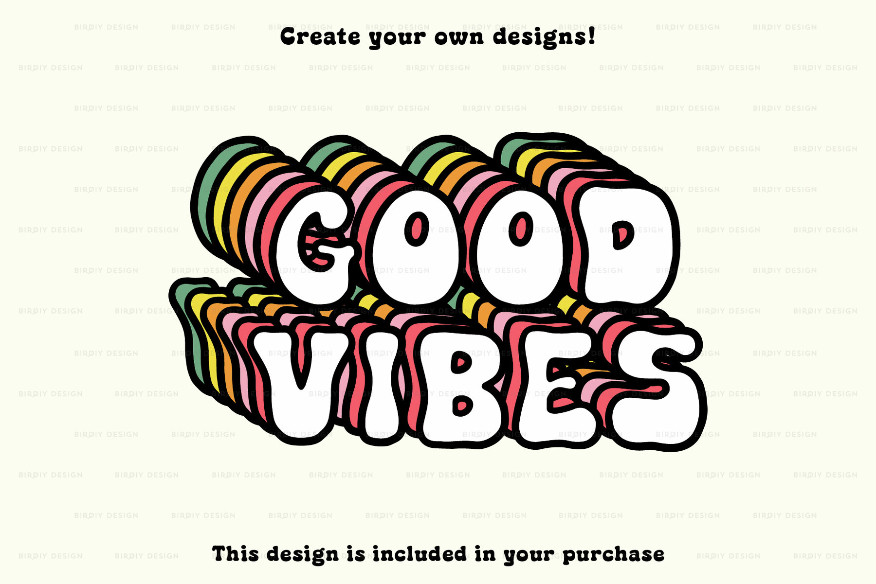 Psychedelic Retro Hippie Icons and Lettering 10
