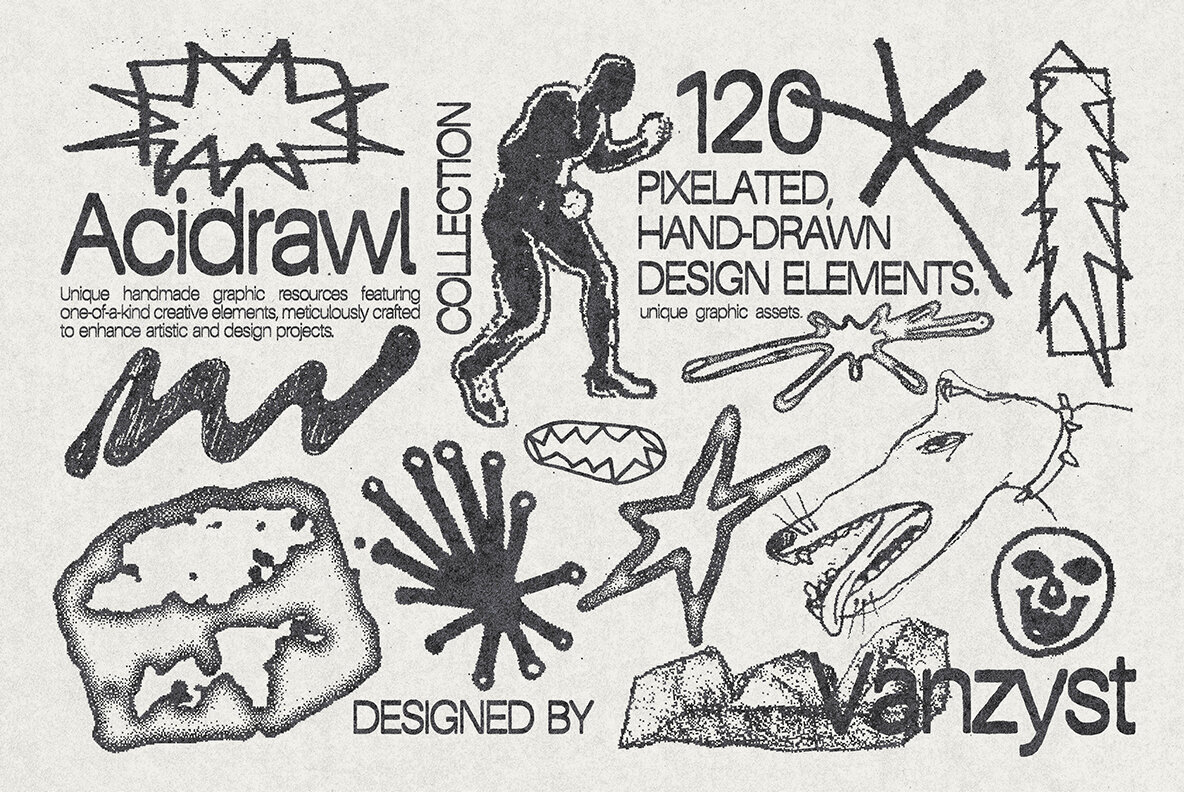 120 Acidrawl Graphic Pack 1