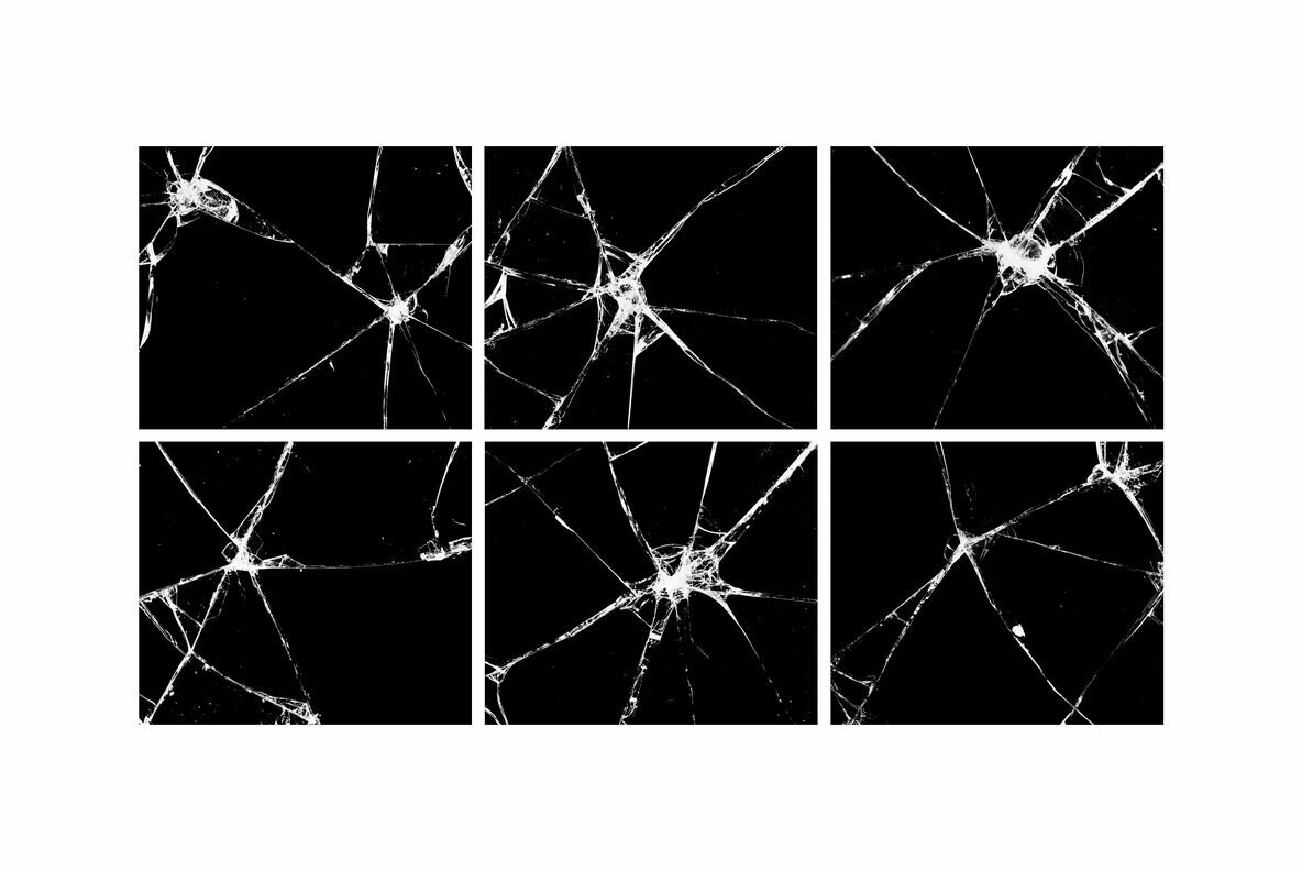 Cracked Glass Overlay Textures 2