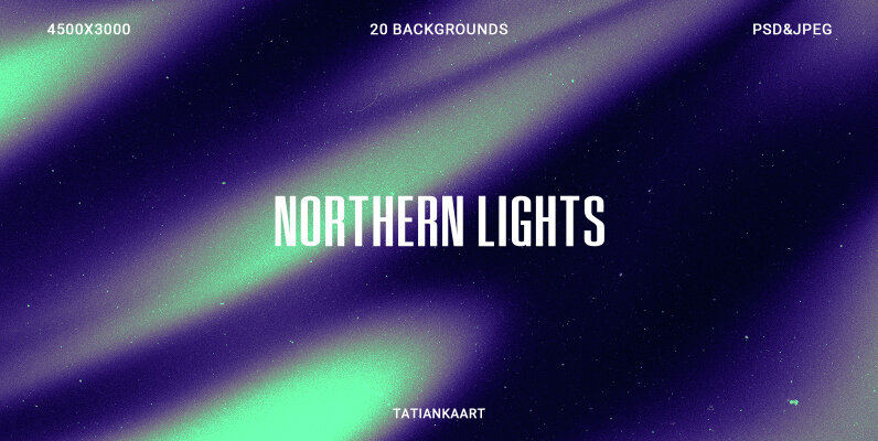 Northern Lights Gradient Textures