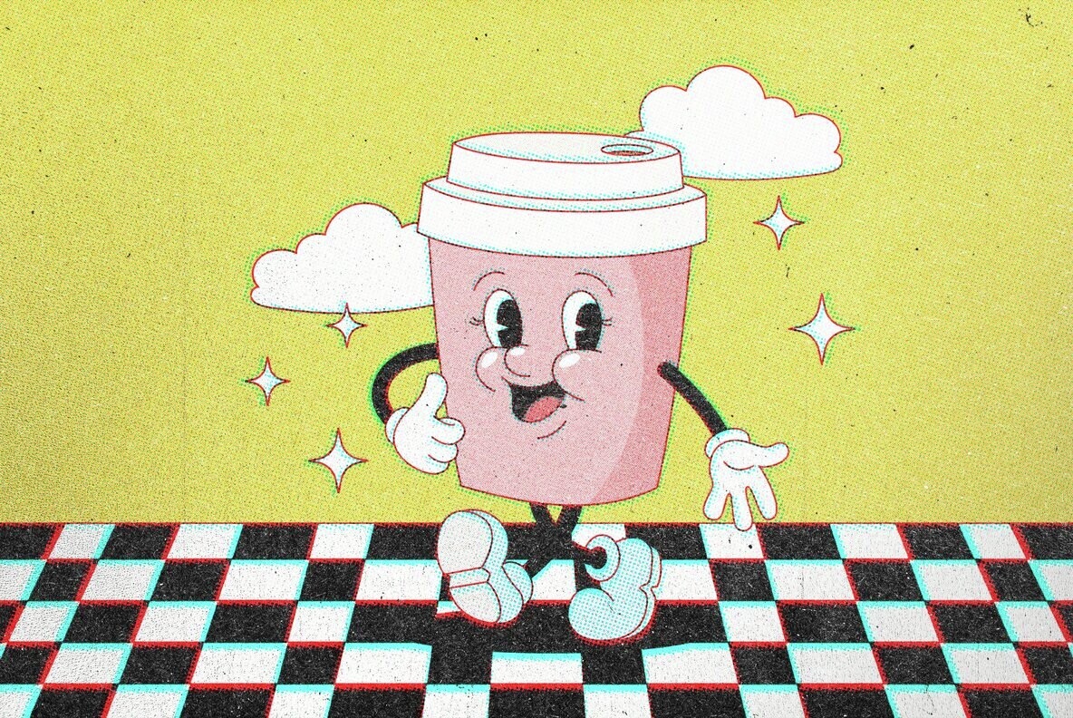 Retro Misprint Design Effect 7