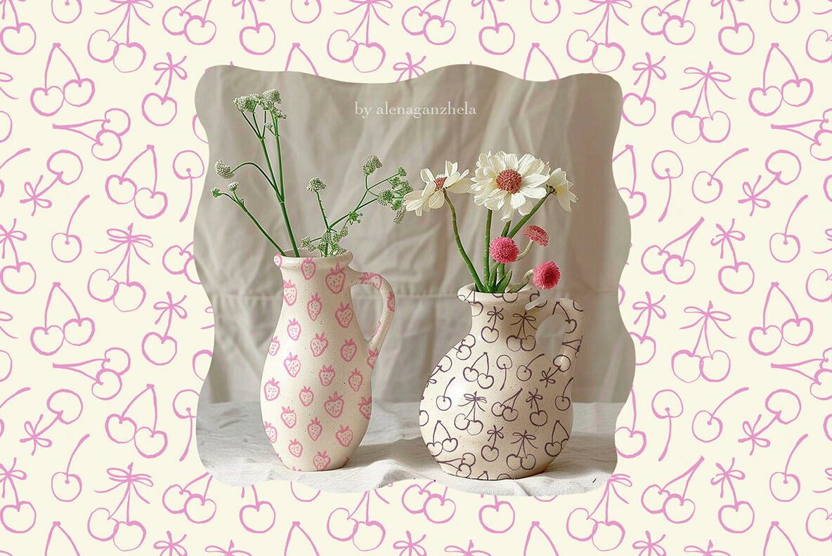 Cottagecore Patterns and Elements 3