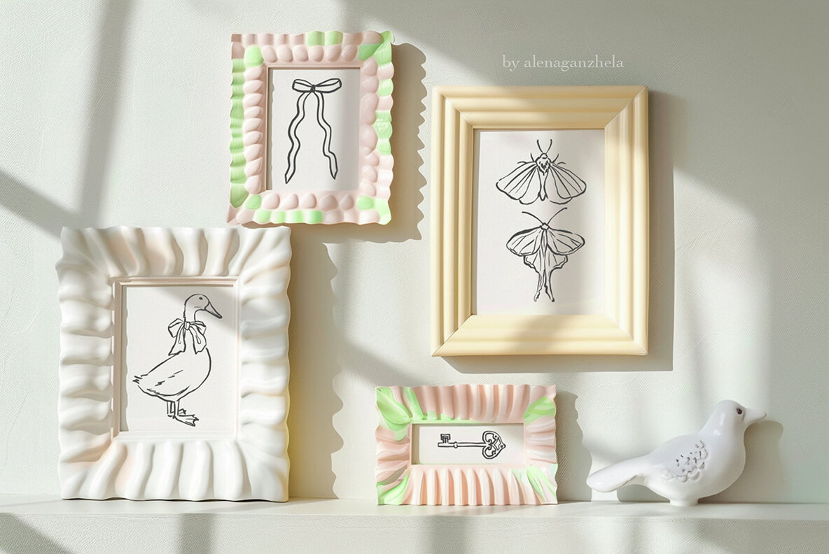 Cottagecore Patterns and Elements 4