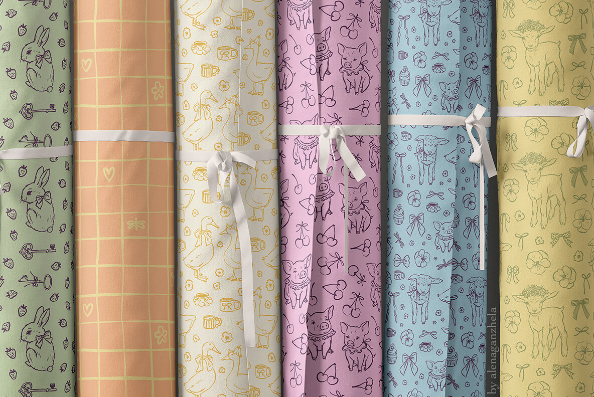 Cottagecore Patterns and Elements 13