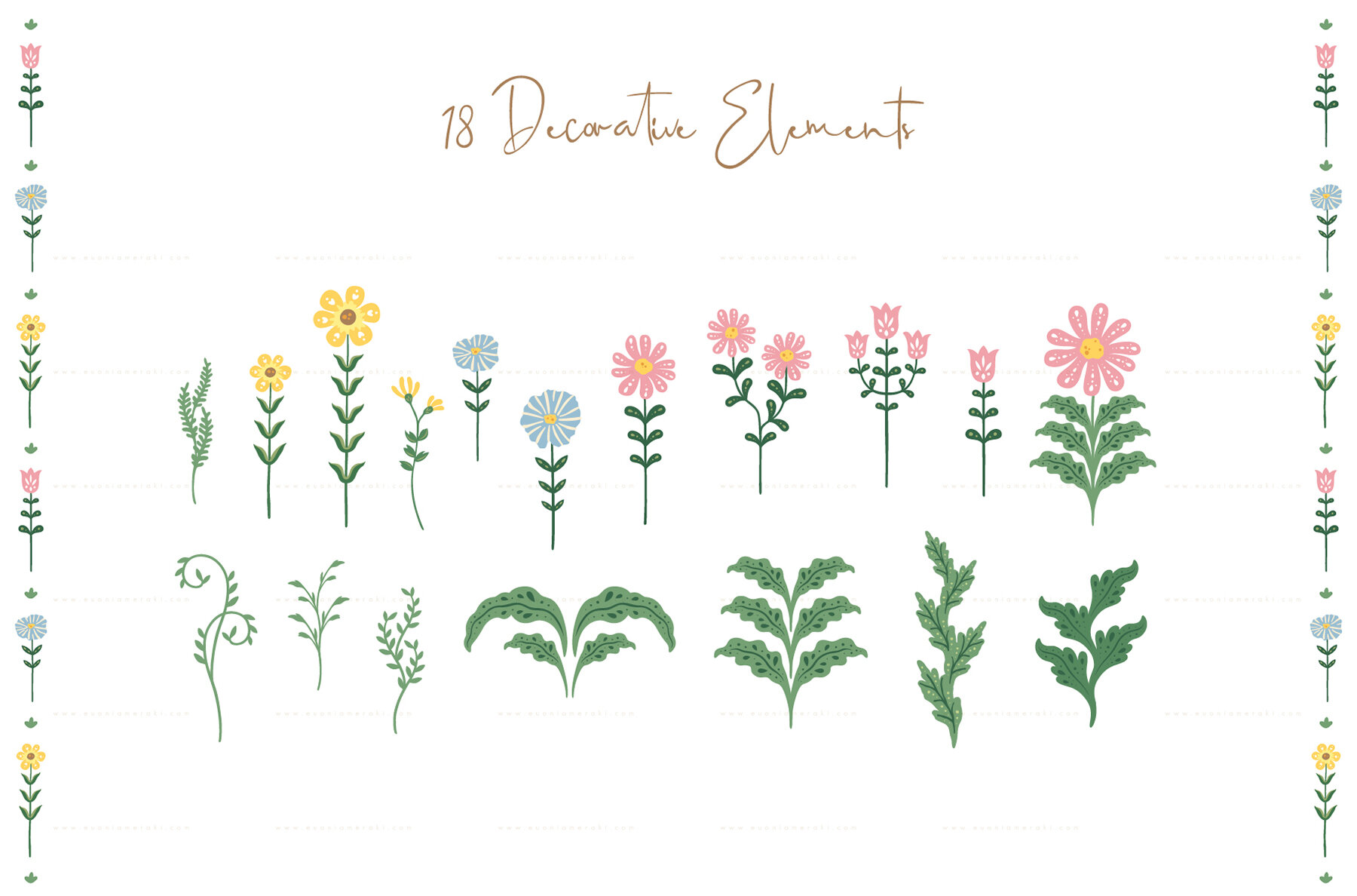 Easter Bunny and Eggs Illustrations 4