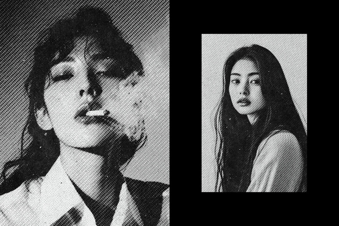 Halftone Print Style Photo Effect 6