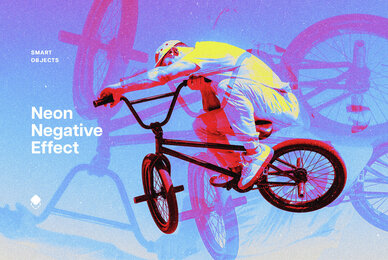 Acid Neon Negative Photo Effect