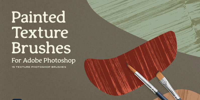 Painted Texture Brushes for Adobe Photoshop
