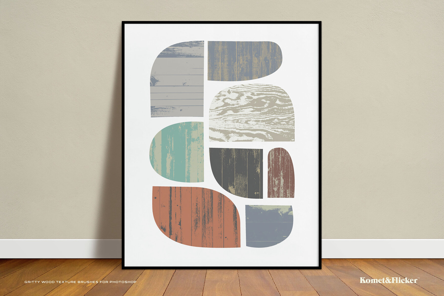 Gritty Wood Texture Brushes for Adobe Photoshop 3