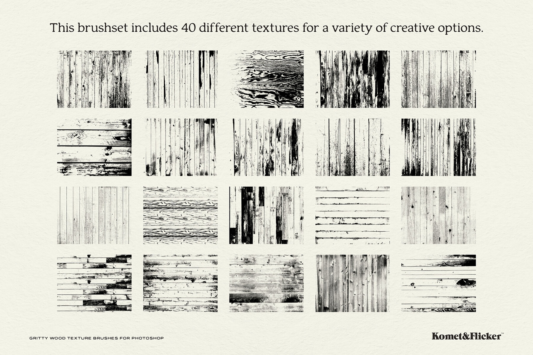 Gritty Wood Texture Brushes for Adobe Photoshop 12