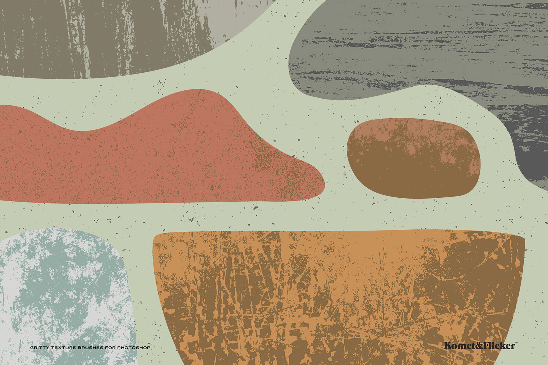 Gritty Texture Brushes for Adobe Photoshop 4