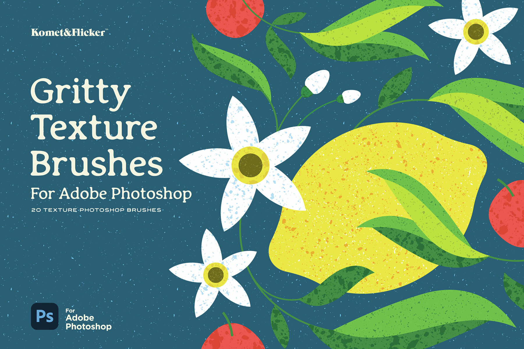 Gritty Texture Brushes for Adobe Photoshop 1