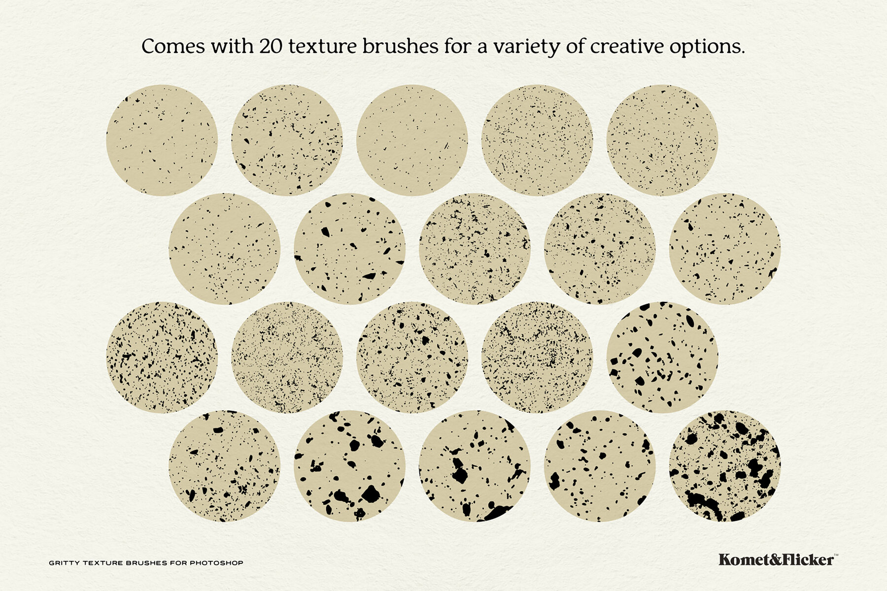 Gritty Texture Brushes for Adobe Photoshop 11