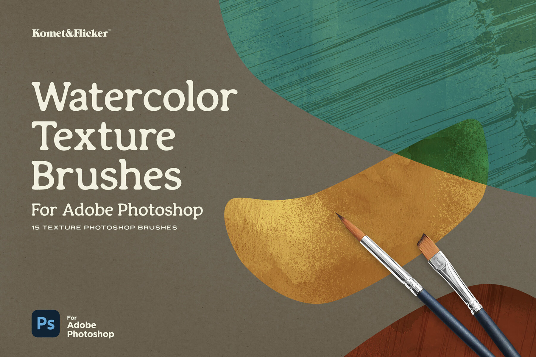 Watercolor Texture Brushes for Adobe Photoshop 1