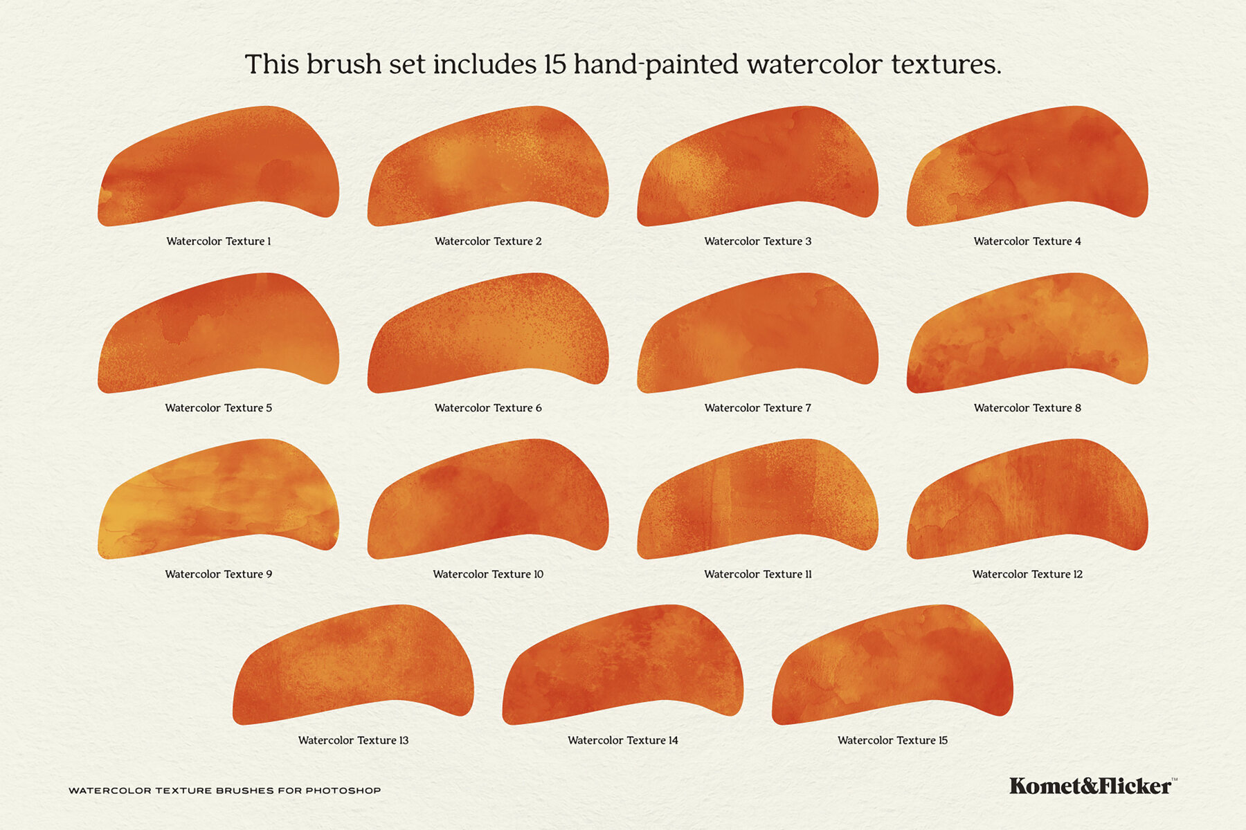 Watercolor Texture Brushes for Adobe Photoshop 2