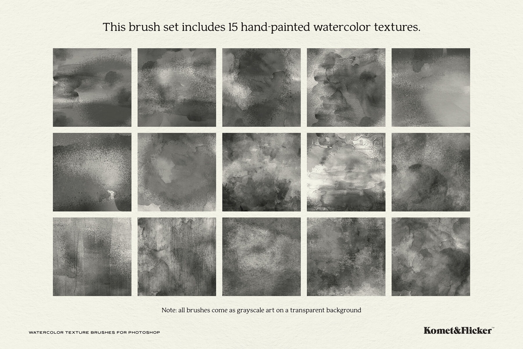 Watercolor Texture Brushes for Adobe Photoshop 12