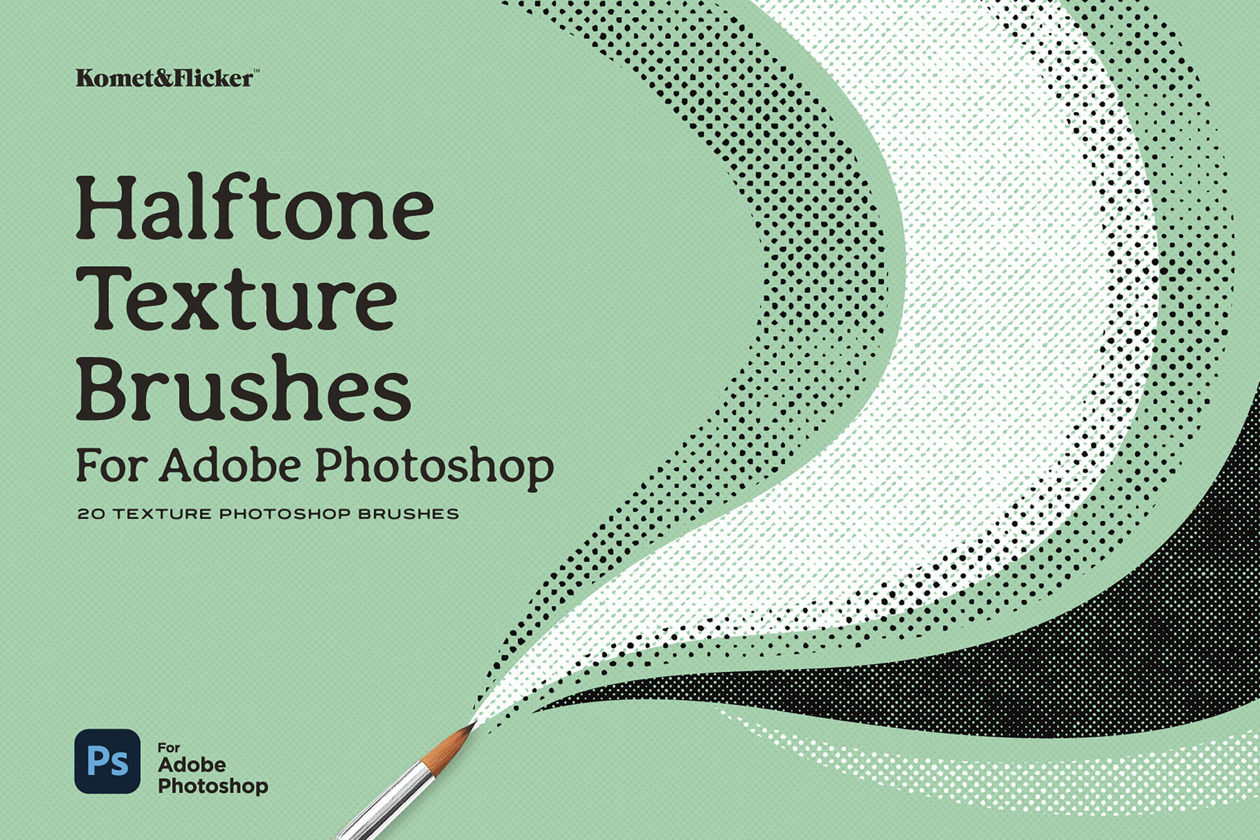 Halftone Texture Brushes for Adobe Photoshop 1