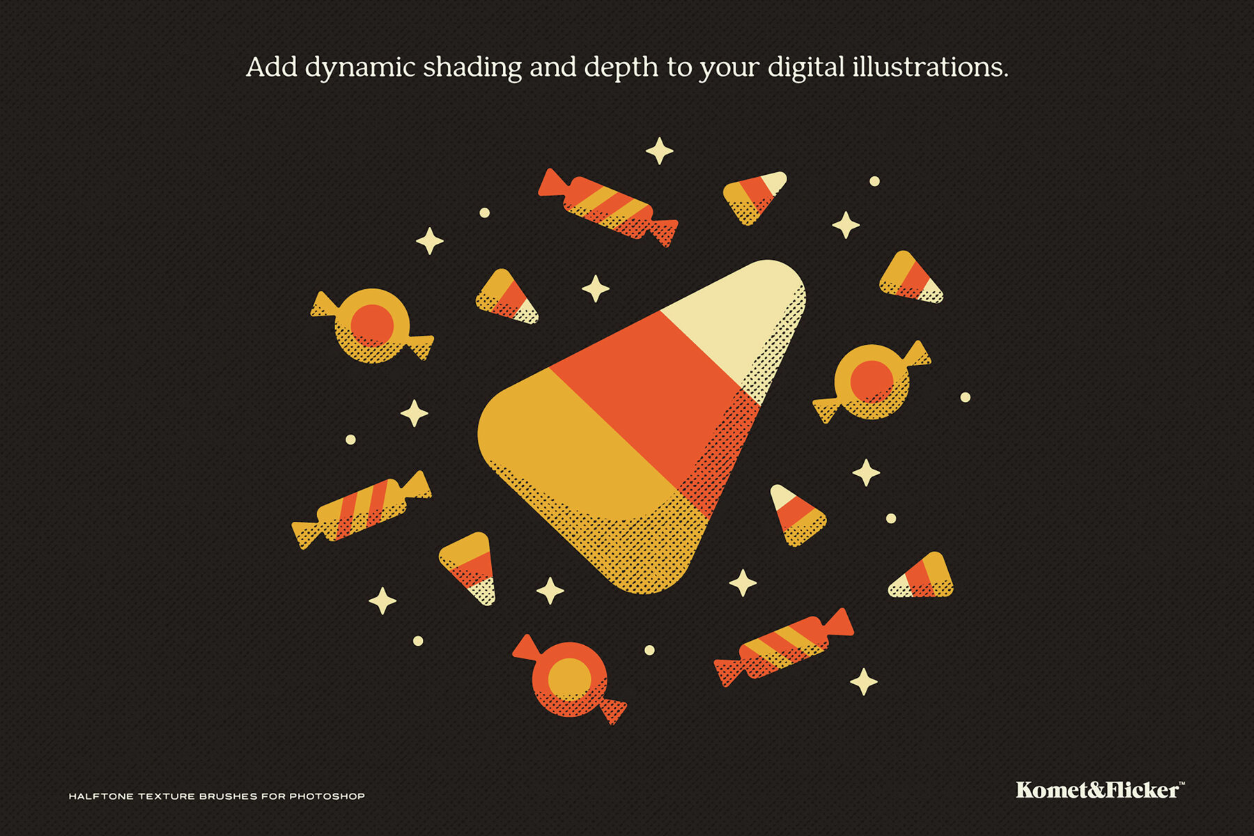 Halftone Texture Brushes for Adobe Photoshop 8