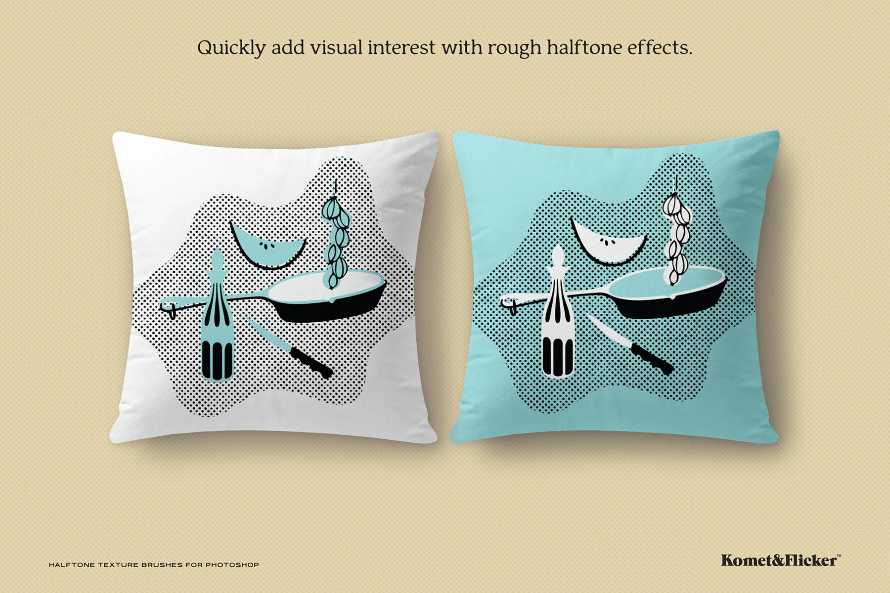 Halftone Texture Brushes for Adobe Photoshop 9