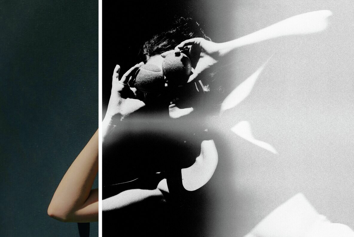 Black and White Broken Scanner Photo Effect 5