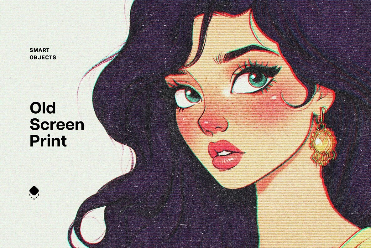 Old Screen Print Design Effect 1