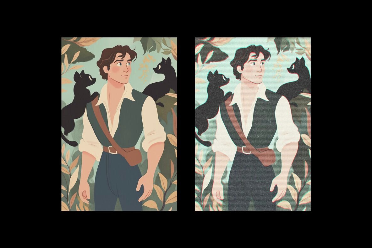 Old Screen Print Design Effect 4