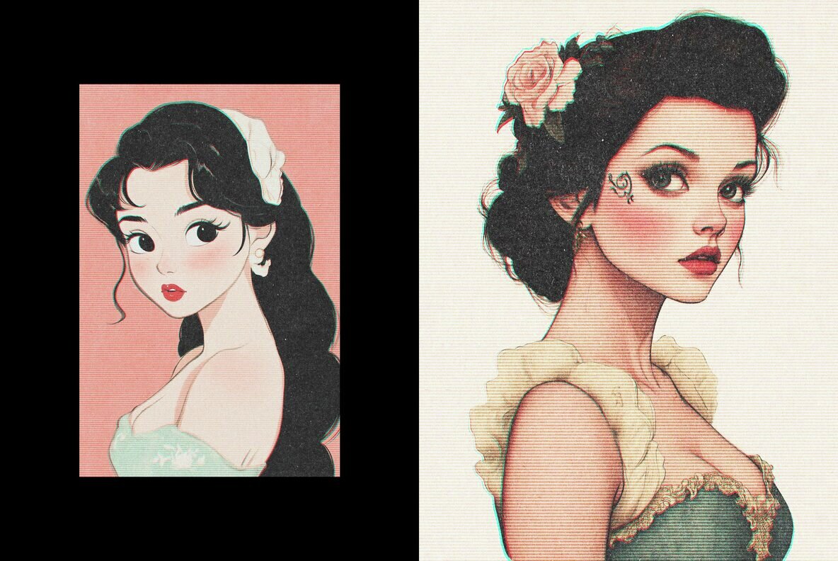 Old Screen Print Design Effect 6