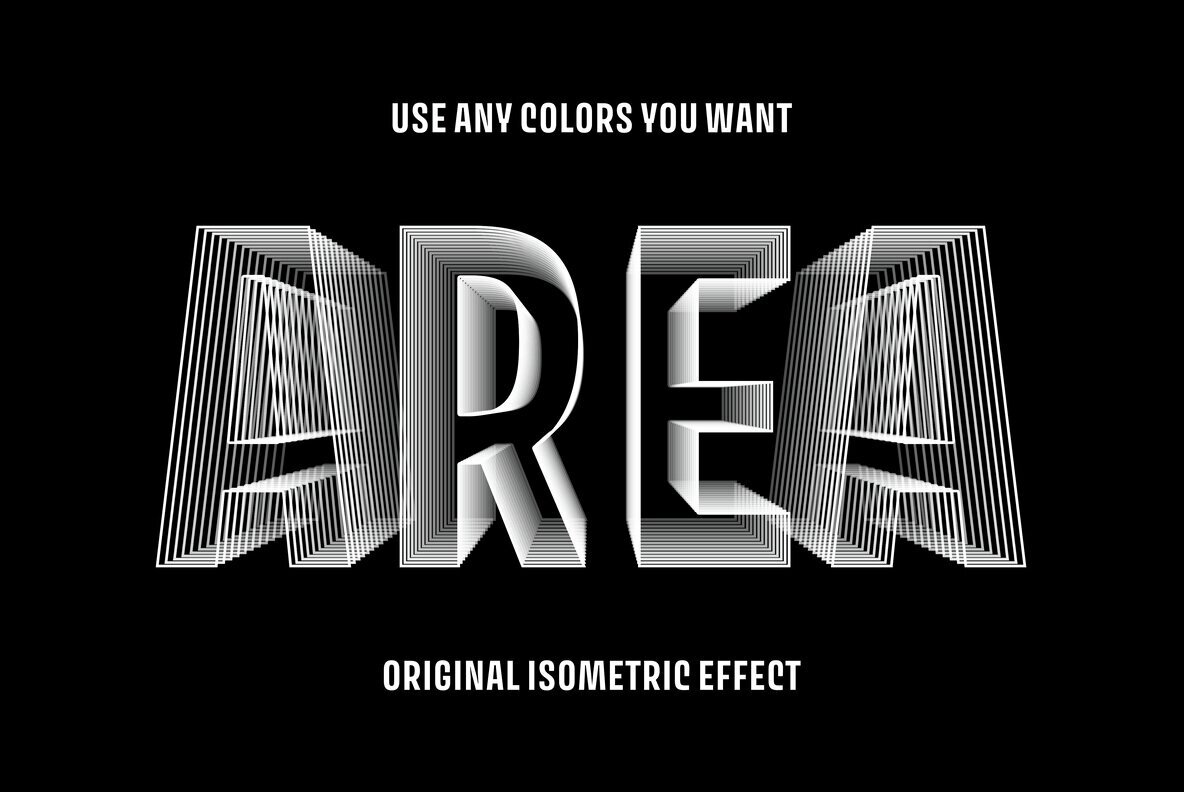 Isometric Text Effect 1