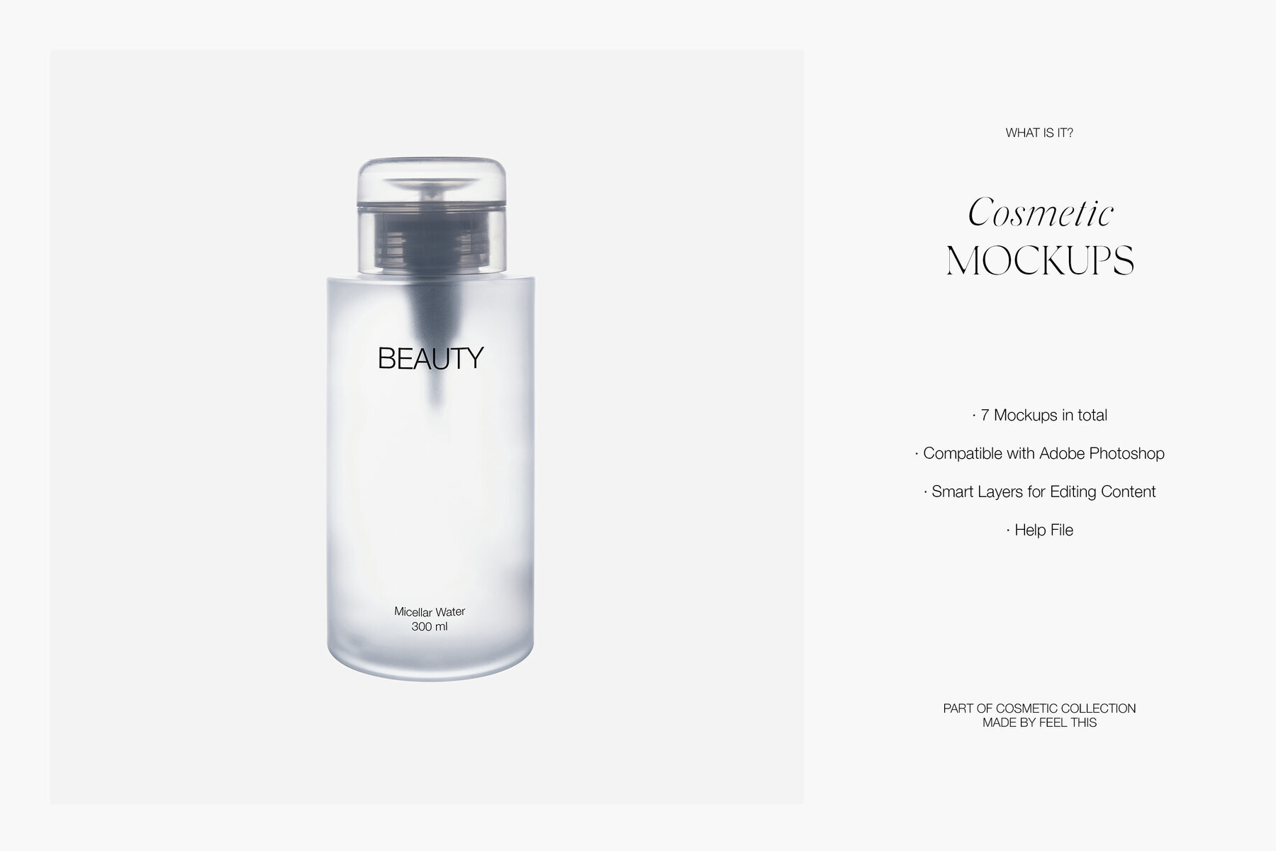 Cosmetic Bottle Glass Dropper and Hand Cream Tube Mockups 2