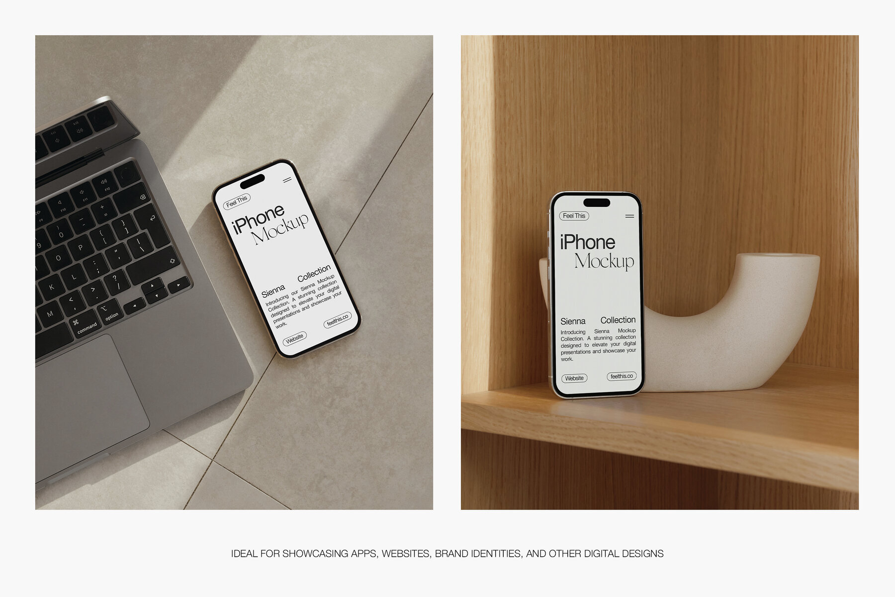 Realistic iPhone Mockups for Photoshop PSD 3