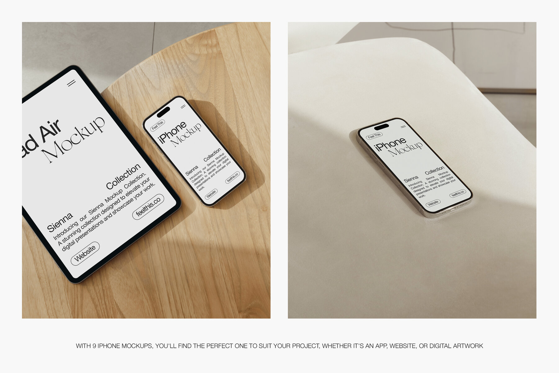 Realistic iPhone Mockups for Photoshop PSD 4