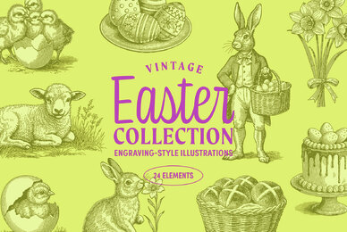 Vintage Easter Illustrations