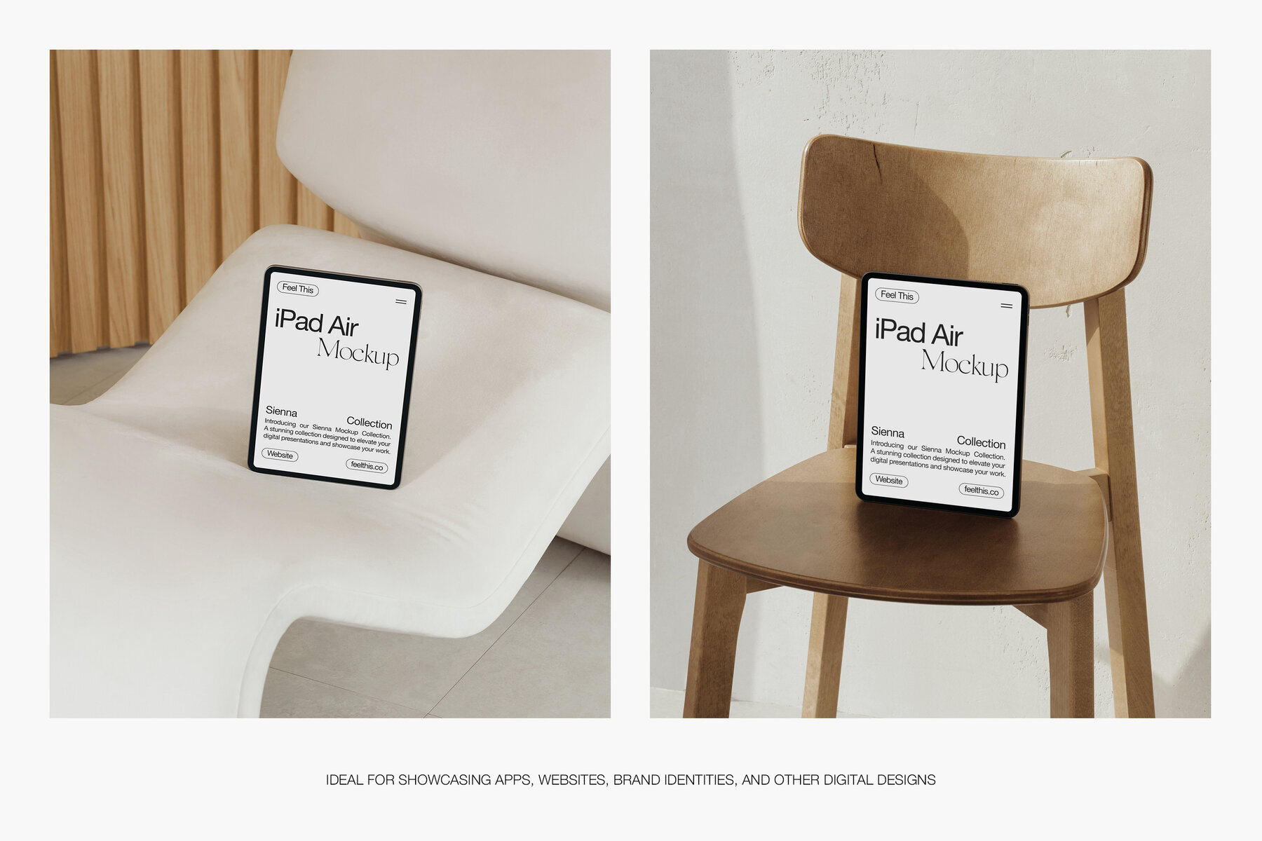 Realistic iPad Air Mockups for Photoshop PSD 3