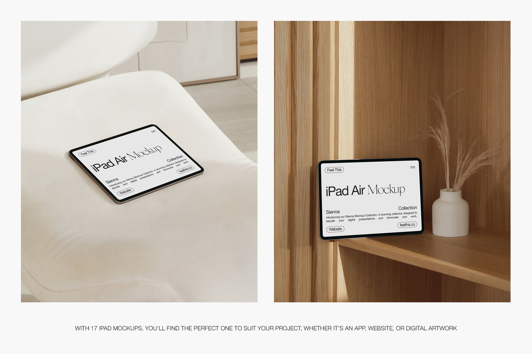 Realistic iPad Air Mockups for Photoshop PSD 4