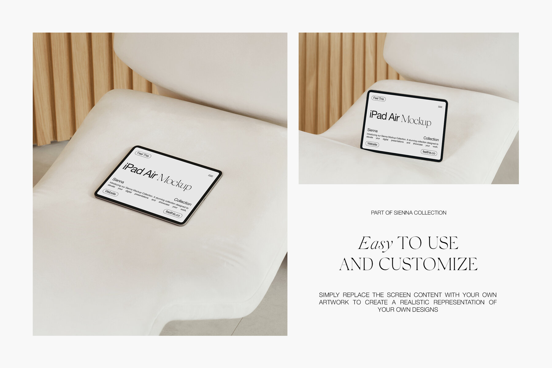Realistic iPad Air Mockups for Photoshop PSD 5